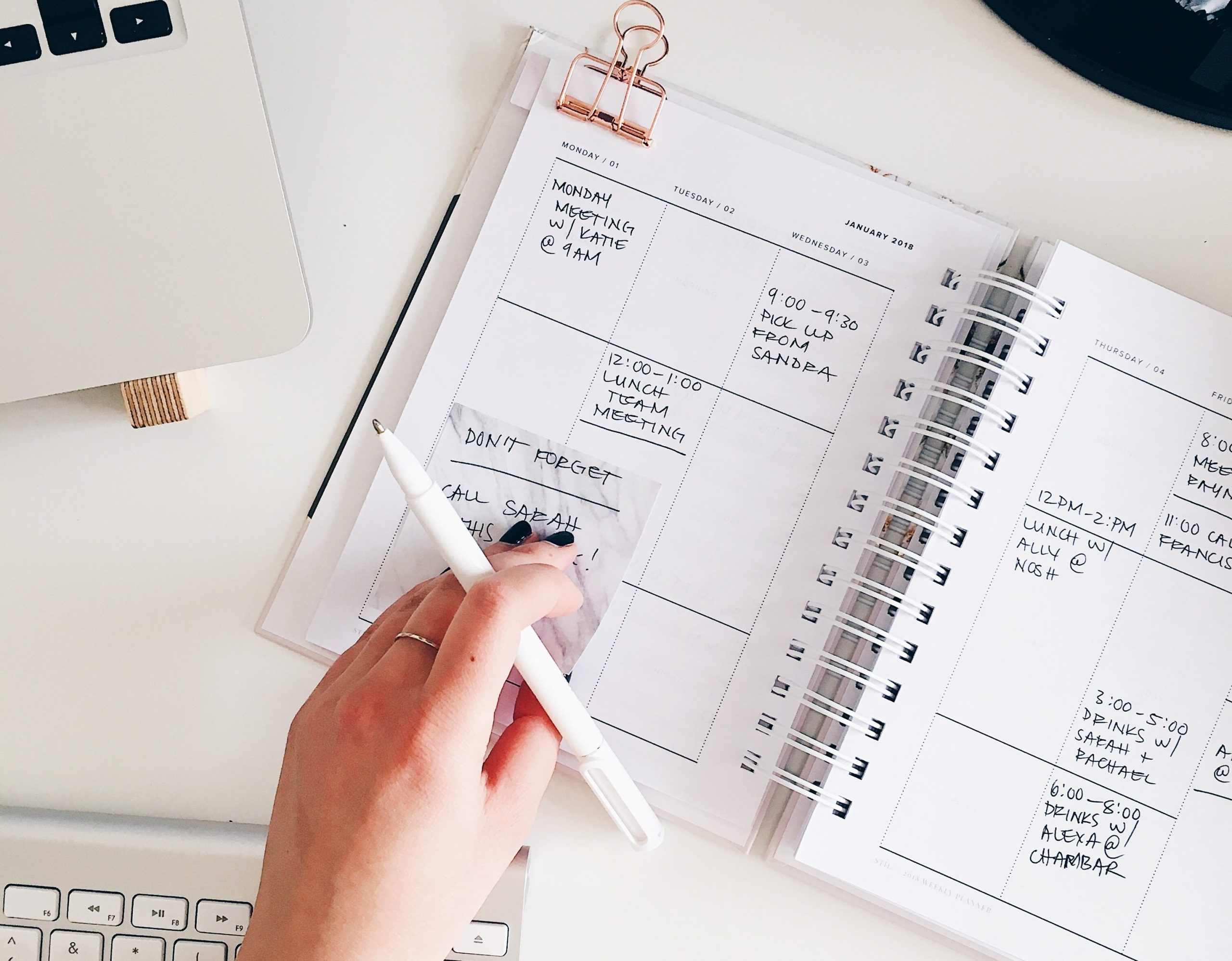 organizzate gli appuntamenti