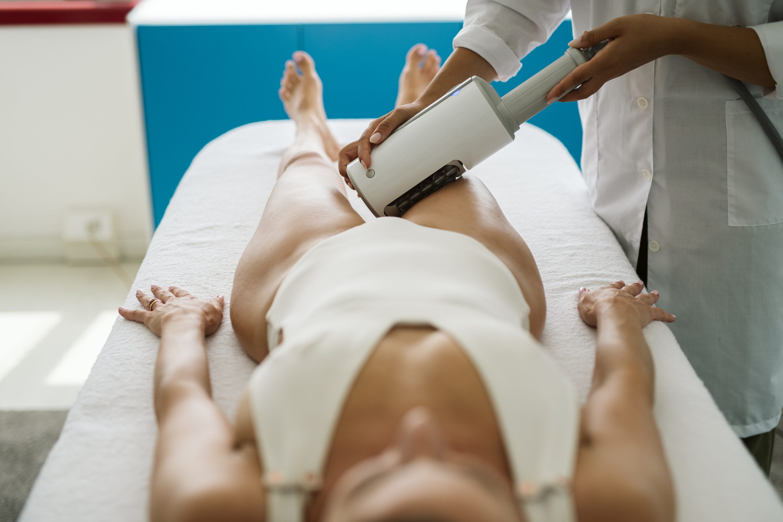 Endospheres treatment on thigh